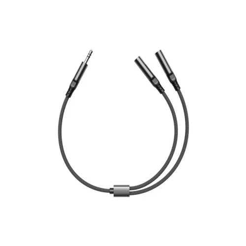 Rixus RXMU35A 3,5mm Headset Splitter 30cm – Zwart