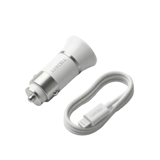 Immer schnell laden mit dem Dual-USB-A-Autoladegerät – 3.4A, Weiß