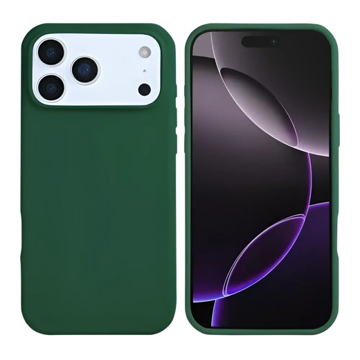 Rixus Soft-TPU-Hülle mit MagSafe – iPhone 17 Pro – Dunkelgrün