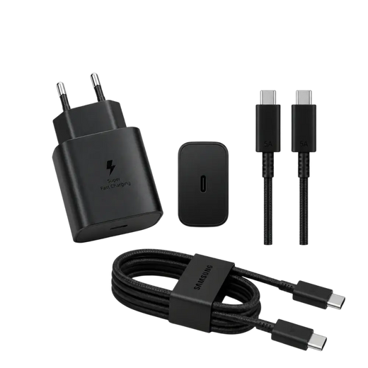 Samsung 45W PD-Netzteil USB-C + USB-C-Kabel – Schwarz