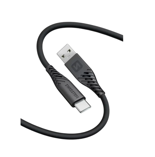 Swissten Lightning-zu-USB-C-Kabel – Kompaktes 0,4-Meter-Kabel in Schwarz