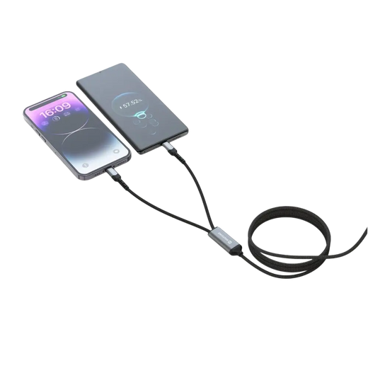 Swissten Textile 2-in-1-USB-C- + Lightning-Kabel – Die perfekte Lösung für all deine Ladeanforderungen