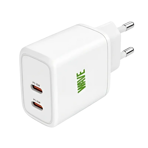 Wave WA-100 Schnellladegerät – Schnell und effizient laden mit 35W und zwei USB-C-PD-Anschlüssen