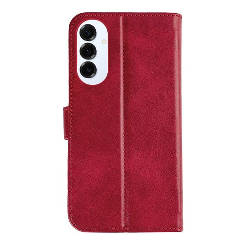 Rixus Bookcase für Samsung Galaxy S25 Edge – Dunkelrot
