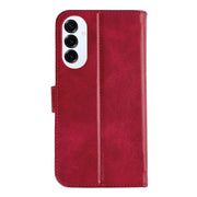 Rixus Bookcase für Samsung Galaxy S25 Edge – Dunkelrot