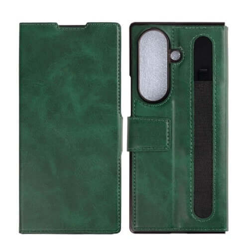 Rixus Wallet-Hülle mit Stifthalter für Samsung Galaxy Z Fold8 Ultra – Grün