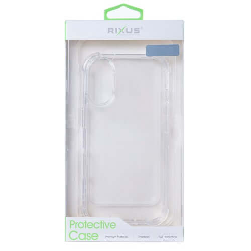 Rixus Anti-Burst Hülle für Samsung Galaxy S25 Edge – Transparent