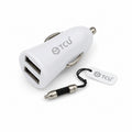Mini Car Charger 1x USB-A – Wit - Laad Centrum