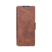 Rixus Wallet-Hülle mit Stifthalter für Samsung Galaxy Z Fold4 – Braun