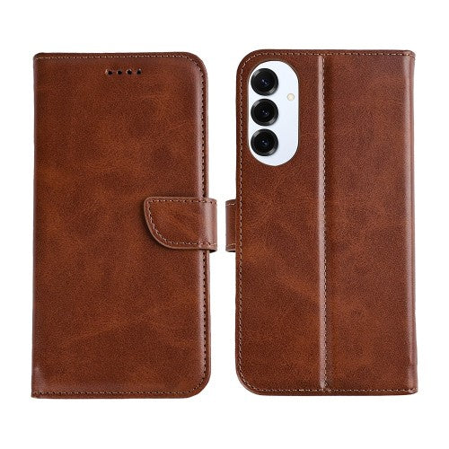 Rixus Bookcase für Samsung Galaxy S25 Edge – Braun