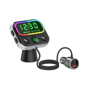 Rixus RXBT55 2-in-1 Bluetooth FM-transmitter & Auto-adapter – Zwart