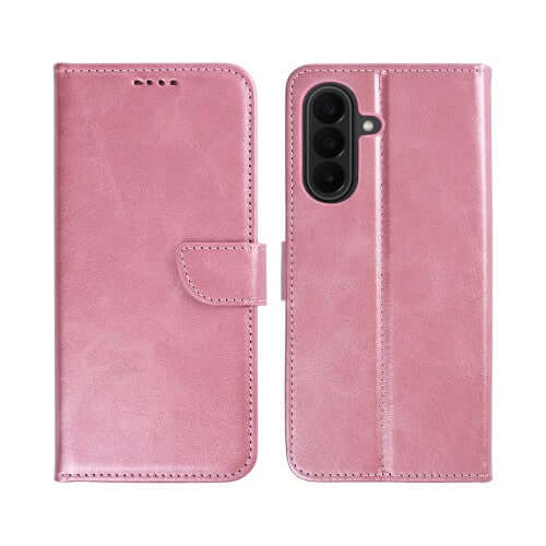 Rixus Bookcase für Samsung Galaxy A27 – Rosa