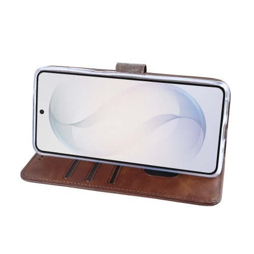 Rixus Bookcase für Samsung Galaxy S26 Ultra – Braun