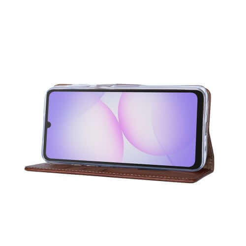 Rixus Bookcase für Samsung Galaxy A07 / A08 – Braun