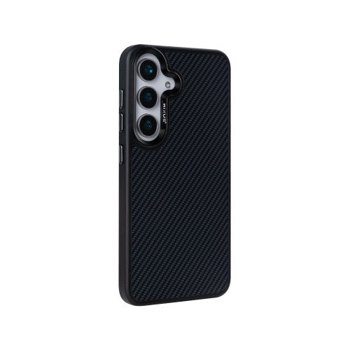 Rixus Mag Carbon Hülle für Samsung Galaxy S25 Plus – MagSafe-kompatibel, Titanschwarz