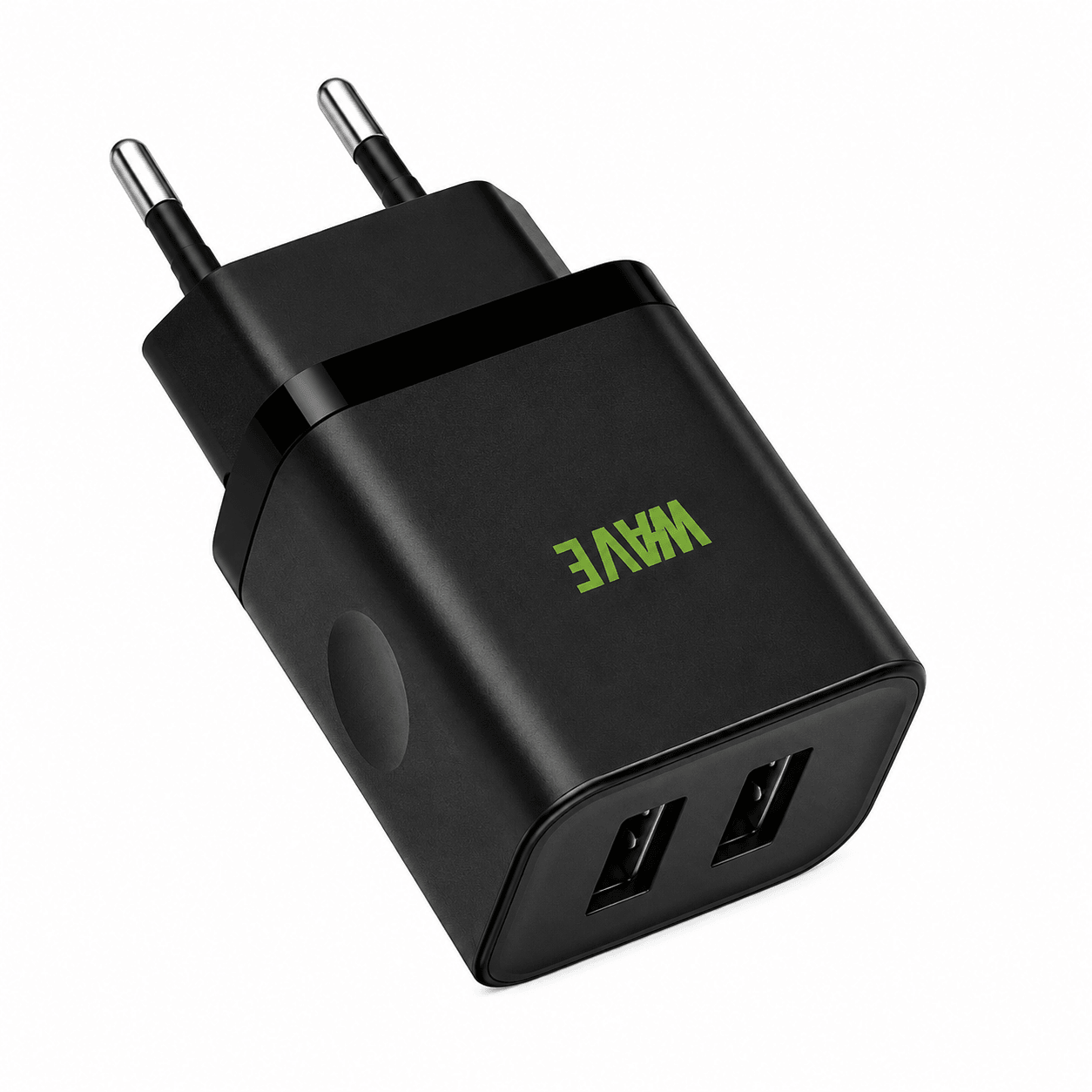 Wave WA-102 USB Wandlader 10.5W – 2x USB-A – Zwart - Laad Centrum