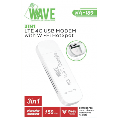Wave WA-189 LTE 4G USB-Modem mit WLAN-Hotspot