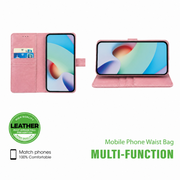 Wave Lederen boekhoes iPhone 18 Pro Max - Roze