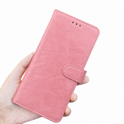 Wave Lederen boekhoes iPhone 18 Pro Max - Roze