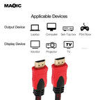 High-speed HDMI-kabel rood/zwart 10M