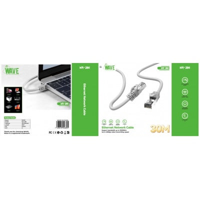 Wave WA-286 Cat 6 UTP-netwerkkabel van 30 meter