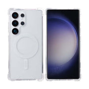 Rixus Anti-Burst Hülle für Samsung Galaxy S25 Ultra – MagSafe-kompatibel, Transparent