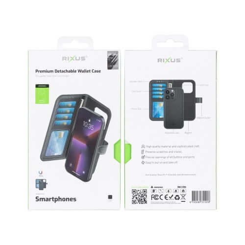 Rixus Duo magnetische Wallet für Samsung Galaxy S26 Plus – Schwarz