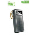 Wave WA-93 Solar Powerbank 20000mAh – Zwart – Dual USB, USB-C & LED Zaklamp