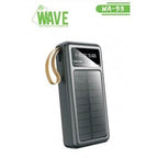 Wave WA-93 Solar Powerbank 20000mAh – Zwart – Dual USB, USB-C & LED Zaklamp