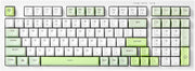 BT-09 PC-Gaming-Tastatur 2-in-1 kabellos und USB-C kabelgebunden, RGB-Beleuchtung (weiß/grün)