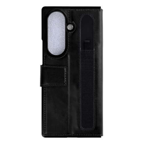 Rixus Wallet-Hülle mit Stifthalter für Samsung Galaxy Z Fold8 Ultra – Schwarz
