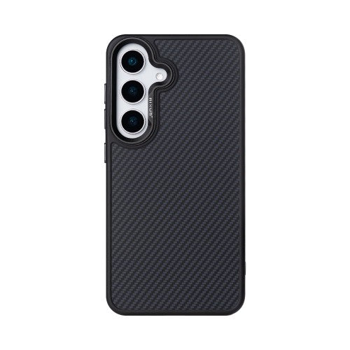 Rixus Mag Carbon Hülle für Samsung Galaxy S25 Plus – MagSafe-kompatibel, Titanschwarz