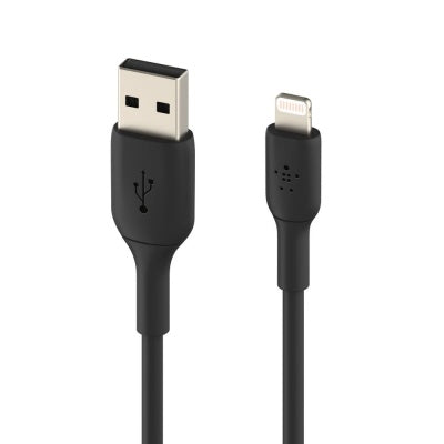 USB-A-auf-Lightning-Ladekabel, 2 m – Schwarz