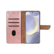 Rixus Bookcase für Samsung Galaxy S25 – Rosa