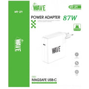 Productafbeelding bij de witte Wave WA-271 USB-C laptopadapter 87W