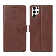 Rixus Bookcase für Samsung Galaxy S25 Ultra – Braun