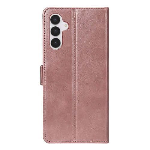 Rixus Bookcase für Samsung Galaxy S25 FE – Rosa