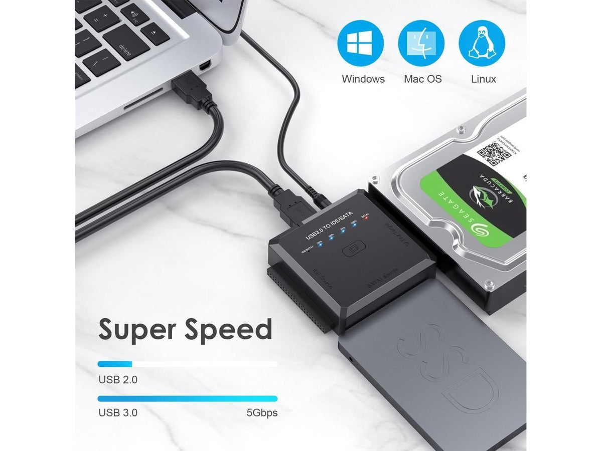 USB-zu-SATA/IDE-HDD-Adapter – USB-3.0-auf-SATA/IDE-Adapter