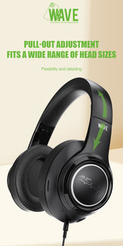 Wave WA-176 Noise Reducttion ANC Wireless Headset (zwart)