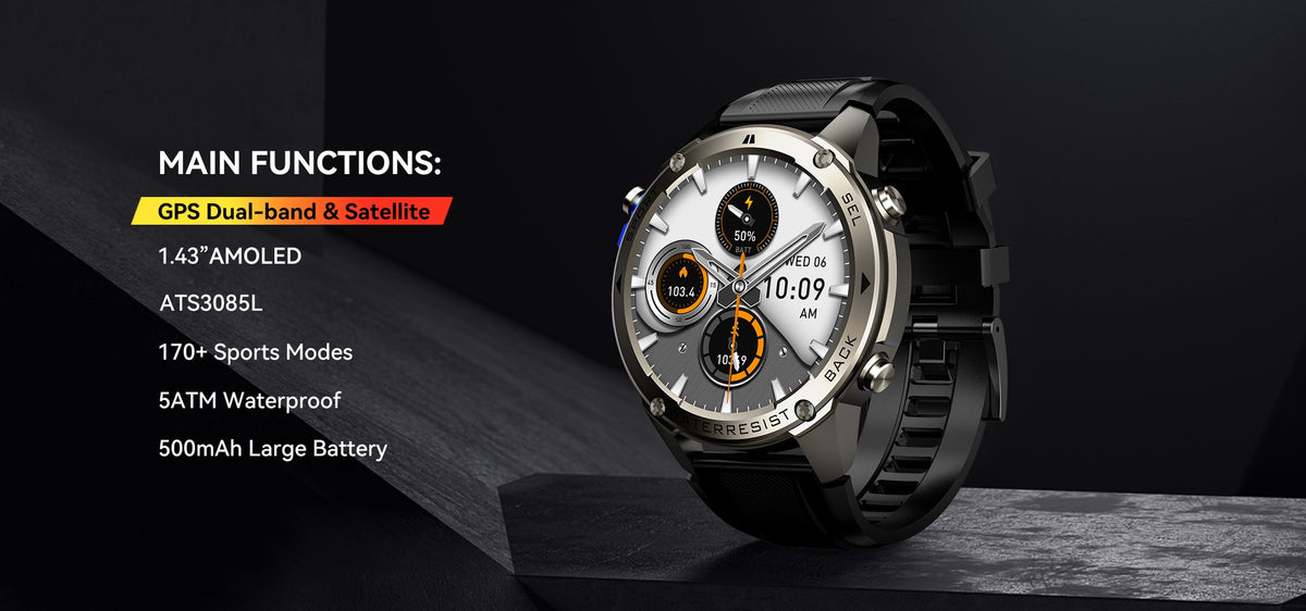 Xssive GPS Smartwatch XSS-SW11 - Schwarz