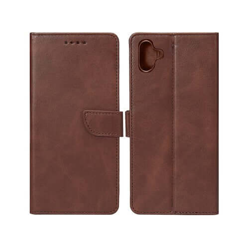 Rixus Bookcase für Samsung Galaxy A06 – Braun