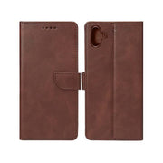 Rixus Bookcase für Samsung Galaxy A06 – Braun