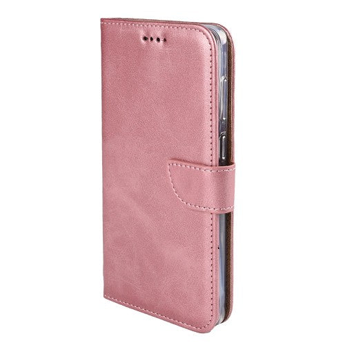 Rixus Bookcase für Samsung Galaxy S25 Edge – Rosa