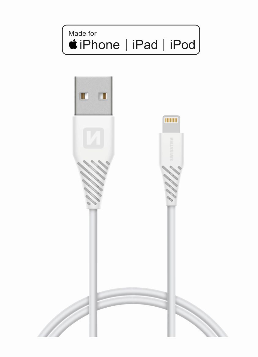 Swissten MFi Lightning Kabel 1,2 Meter - Altijd Betrouwbaar Opladen