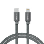 Swissten Textile USB-C naar Lightning Kabel – Stijlvol, Functioneel en 2 Meter Lang