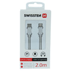 Swissten Textile USB-C naar Lightning Kabel – Stijlvol, Functioneel en 2 Meter Lang