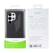 Rixus Mag Carbon MagSafe-kompatible Hülle für Samsung Galaxy S26 Ultra – Schwarz