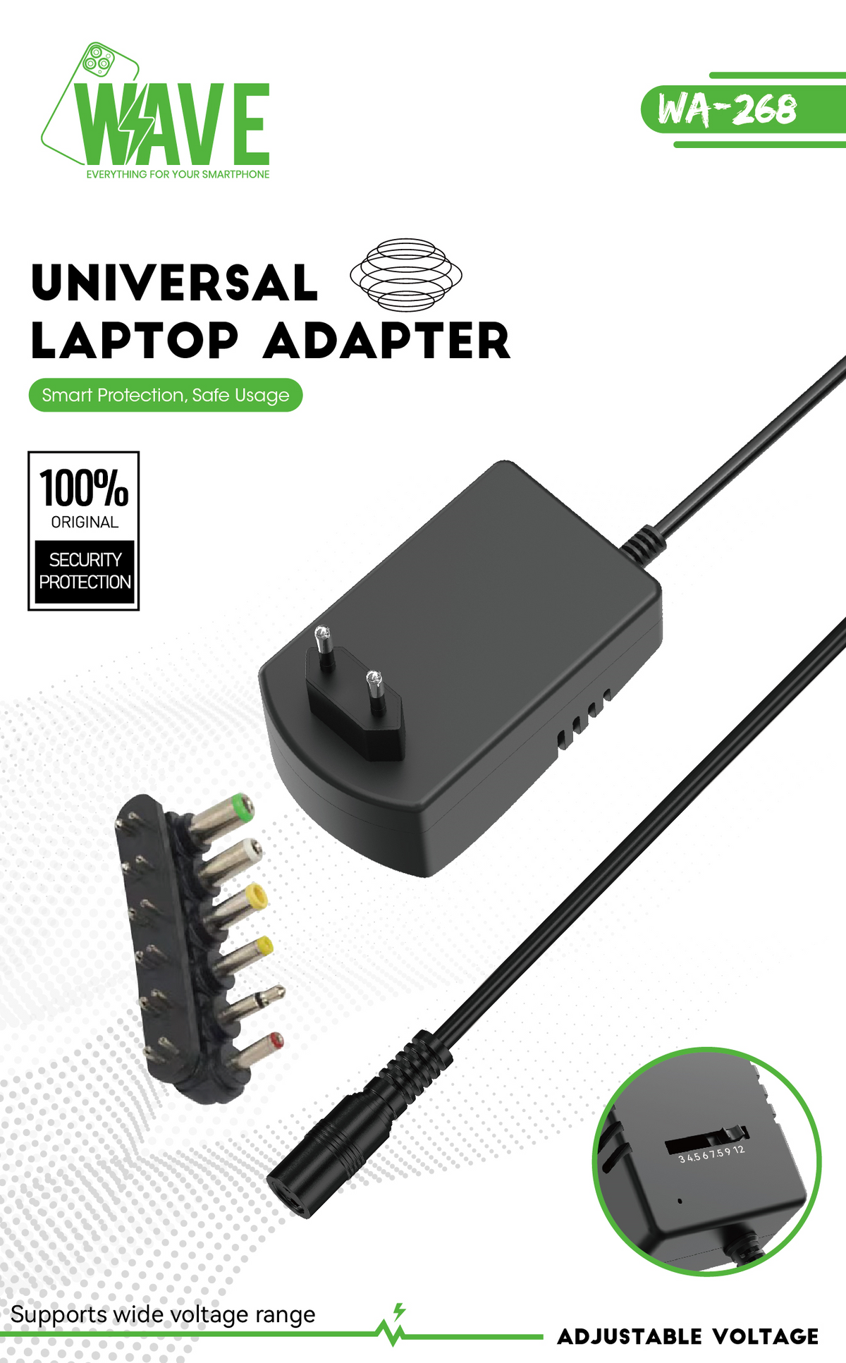 Wave WA-268 Universal-Netzteil 30W Max