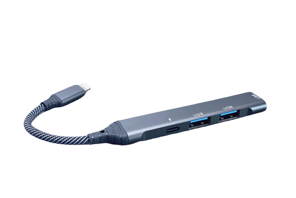 USB-C-Port-Erweiterung mit vier USB-Anschlüssen