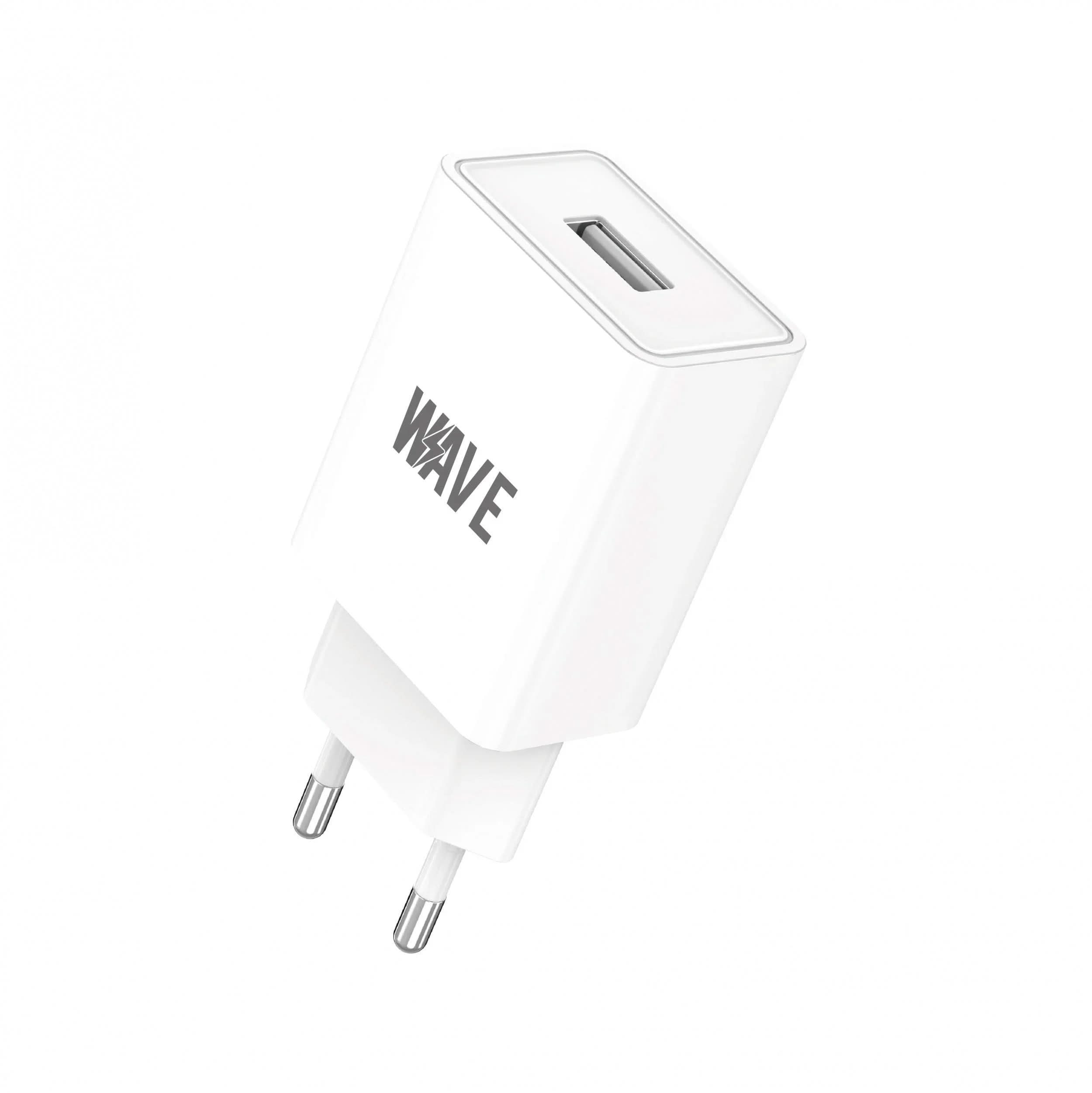 Wave WA-319W USB-A Reisadapter 12W (Wit) - Laad Centrum